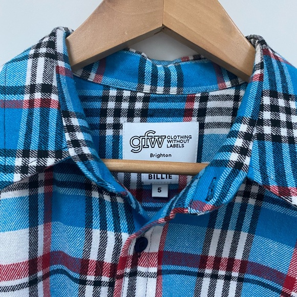 GFW Long-Sleeved Flannel Shirt- Size Billie 5 - Picture 3 of 5